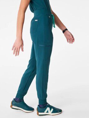 FIGS High Waisted Zamora Jogger Scrub Pants Caribbean Blue | Size Small | NWT